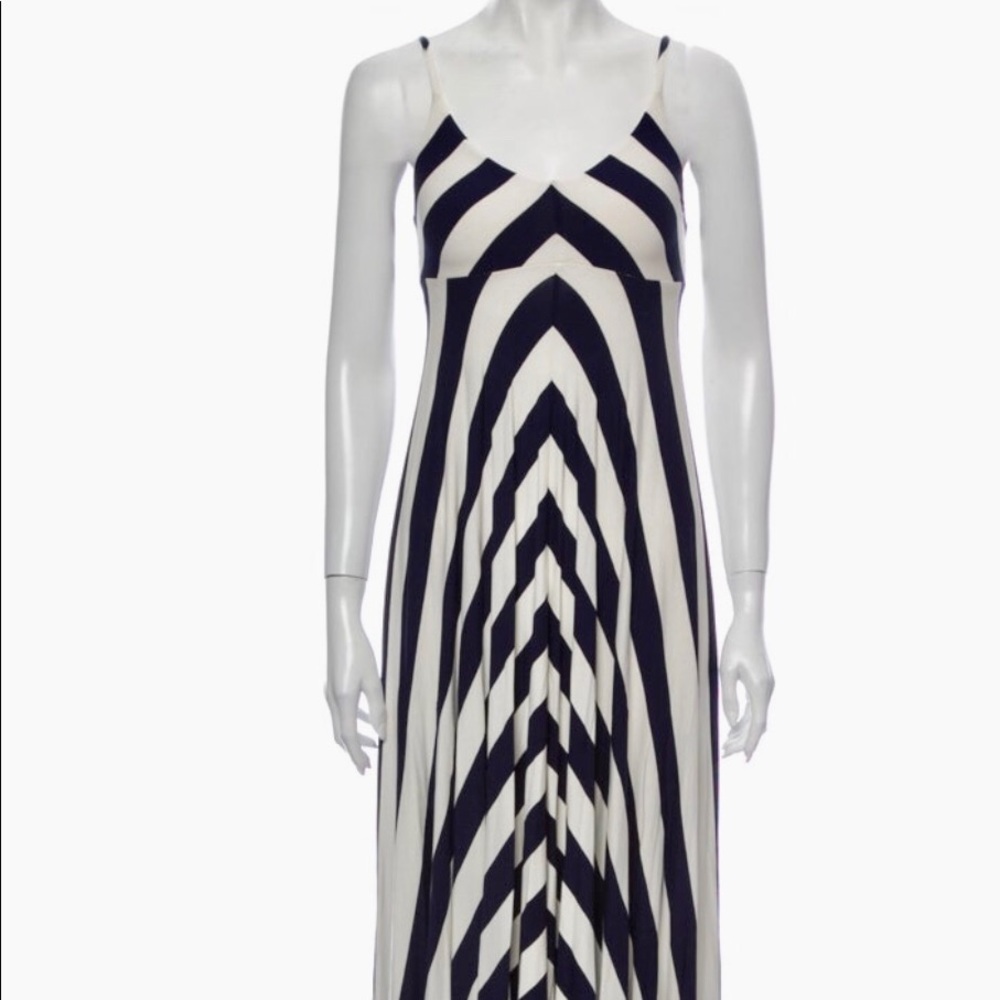 🌹NADIA TARR Striped Maxi Dress